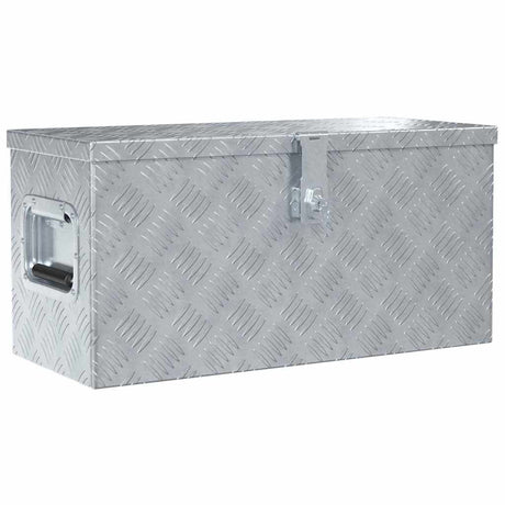 Vidaxl Aluminium Box 61.5x26.5x30 cm sølvfarvet