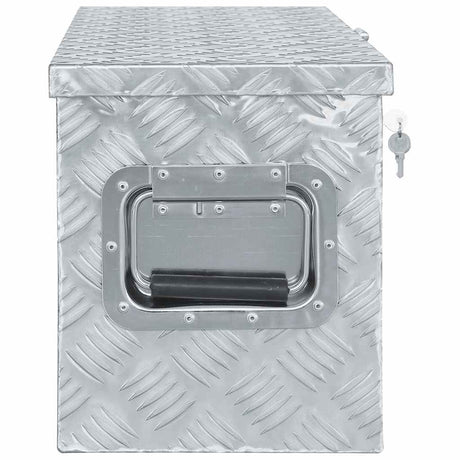 Vidaxl Aluminium Box 61.5x26.5x30 cm sølvfarvet
