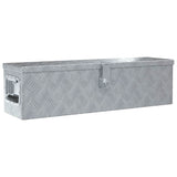 Vidaxl Aluminium Box 80.5x22x22 cm sølvfarvet