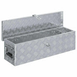 Vidaxl Aluminium Box 80.5x22x22 cm sølvfarvet