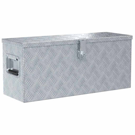 Vidaxl Aluminium Box 76.5x26.5x33 cm sølvfarvet