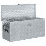 Vidaxl Aluminium Box 80x30x35 cm sølvfarvet