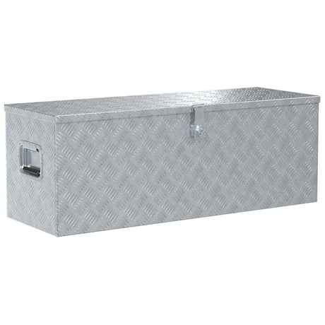 Vidaxl Aluminium Box 110.5x38.5x40 cm sølvfarvet