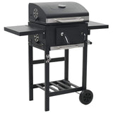 Vidaxl Charcoal Barbecue med underplank sort