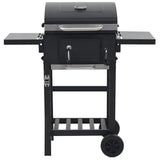 Vidaxl Charcoal Barbecue med underplank sort
