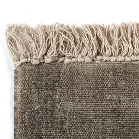 Vidaxl kelim vloerkleed 160x230 cm katoen taupe