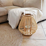 Vidaxl Lantern Holder hængende Wicker Naturel