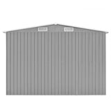 Vidaxl Garden Shed 257x298x178 cm metalgrå