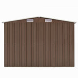 Vidaxl Garden Shed 257x392x181 cm metalbrun