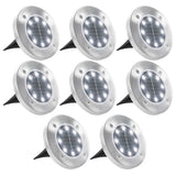 Vidaxl Ground Lamper 8 st Solar LED hvid