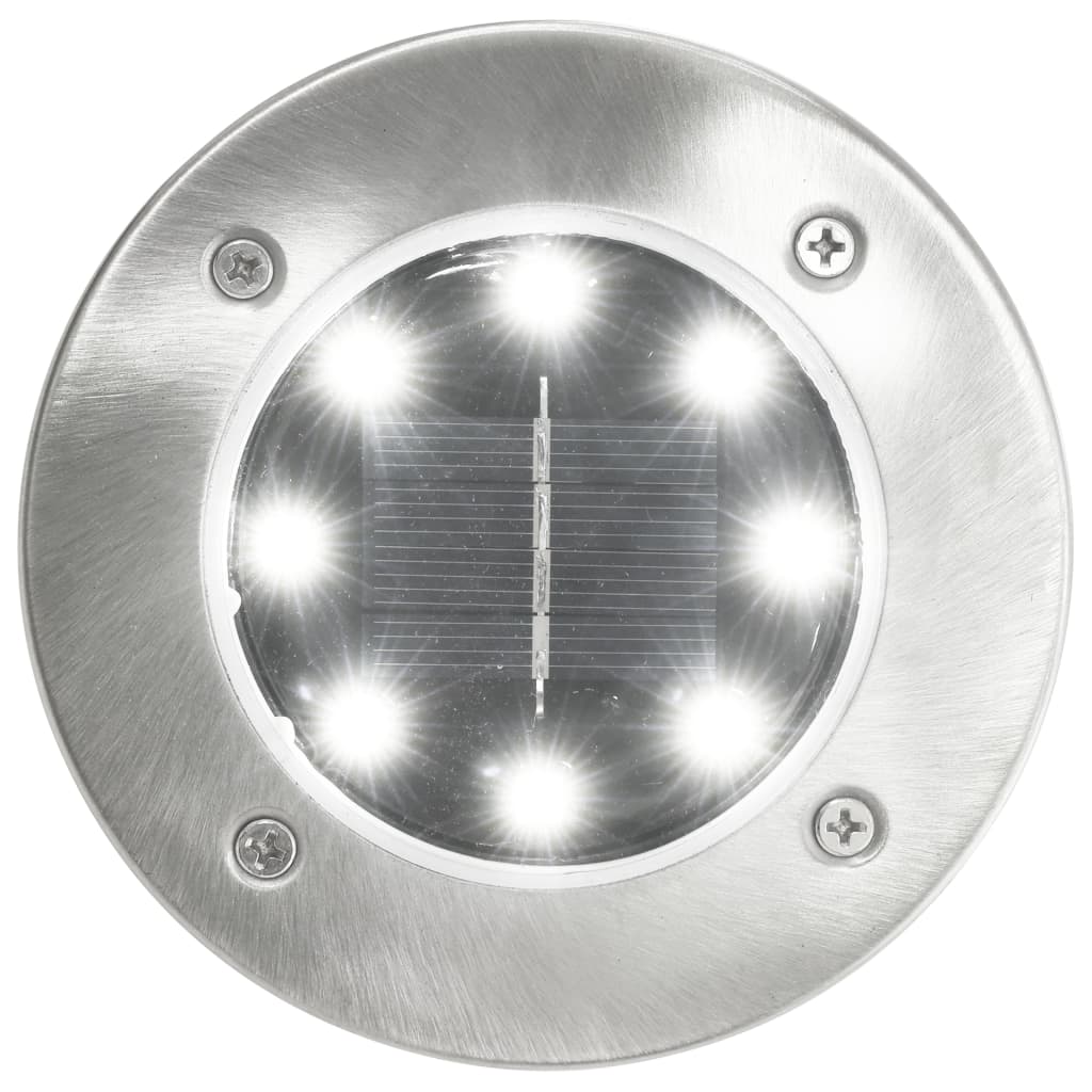Vidaxl Ground Lamper 8 st Solar LED hvid