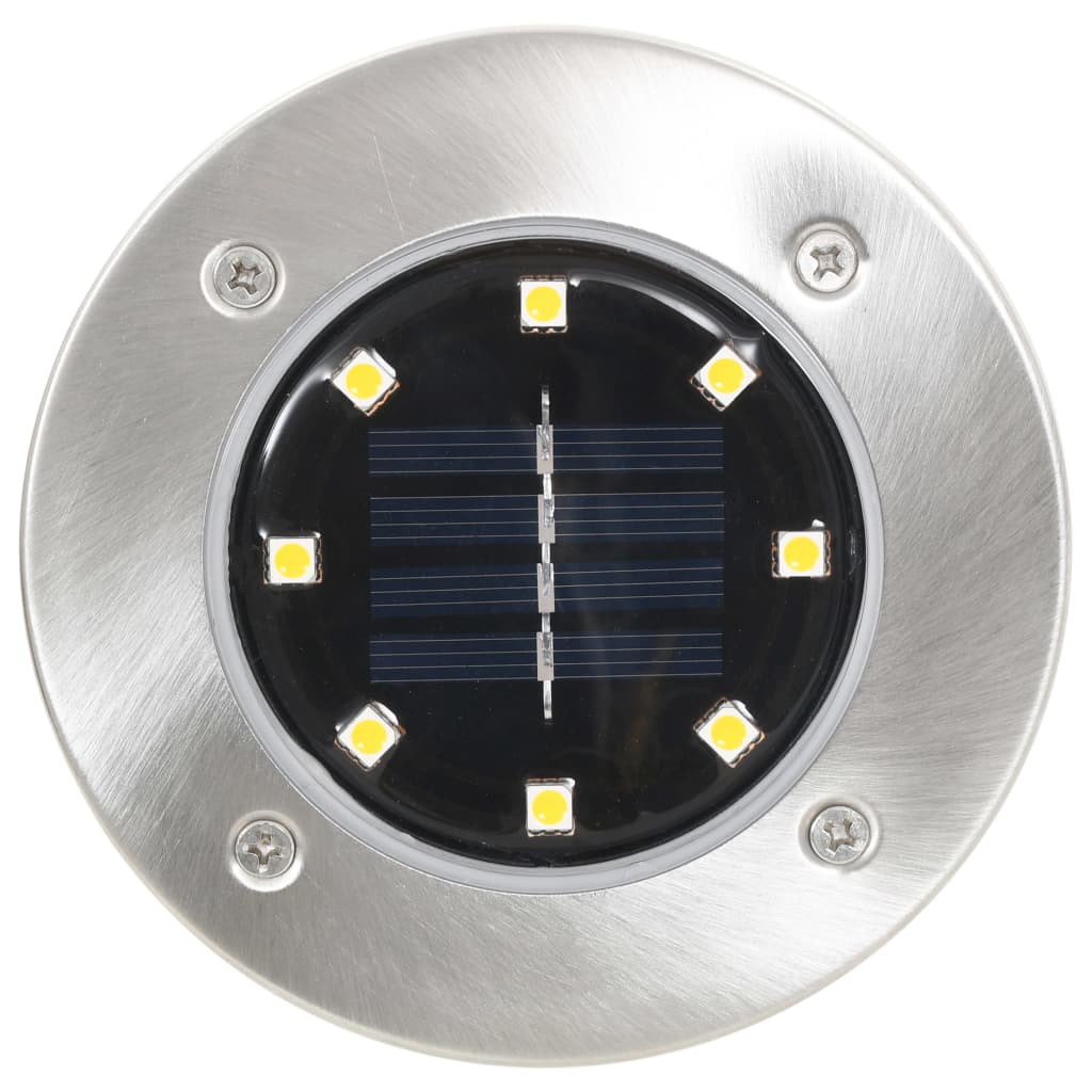 Vidaxl Ground Lamper 8 st Solar LED hvid
