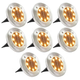 Vidaxl Ground Lamps 8 st Solar ledet varm hvidt
