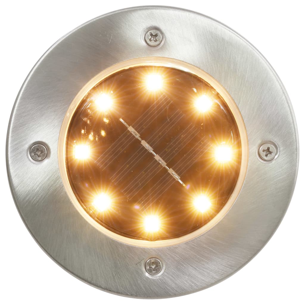 Vidaxl Ground Lamps 8 st Solar ledet varm hvidt
