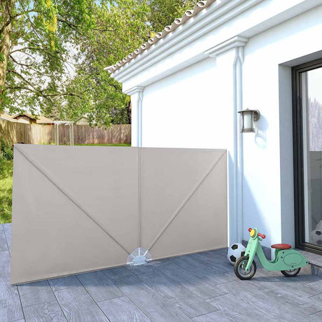 Vidaxl Terrace Screen sammenfoldelig 300x150 cm creme
