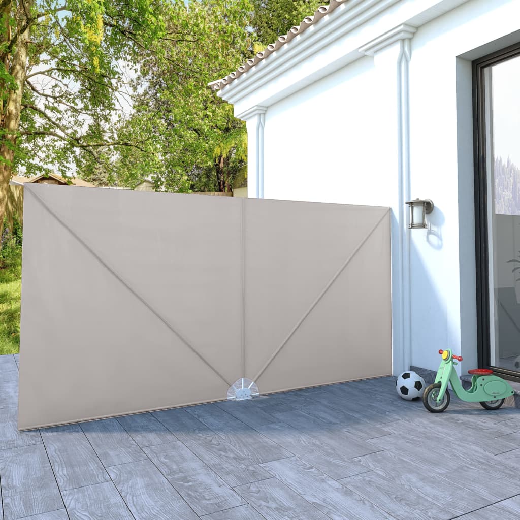 Vidaxx foldbar terrasseskærm 400x200 cm creme