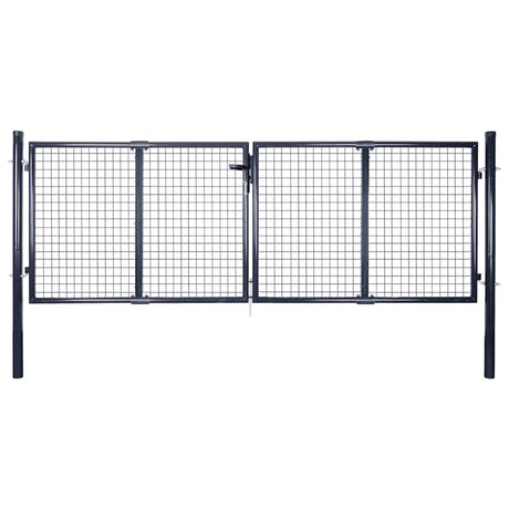 Vidaxx havehegn udført i galvaniseret stålnet 300x75 cm grå