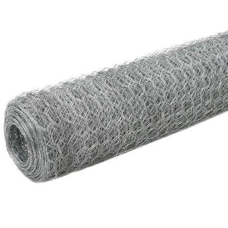 Vidaxl kyllingetråd 25x1,5 m galvaniseret stål sølvfarvet