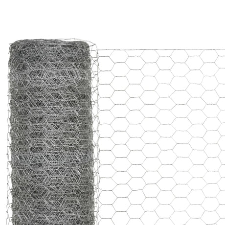 Vidaxl kyllingetråd 25x1,5 m galvaniseret stål sølvfarvet
