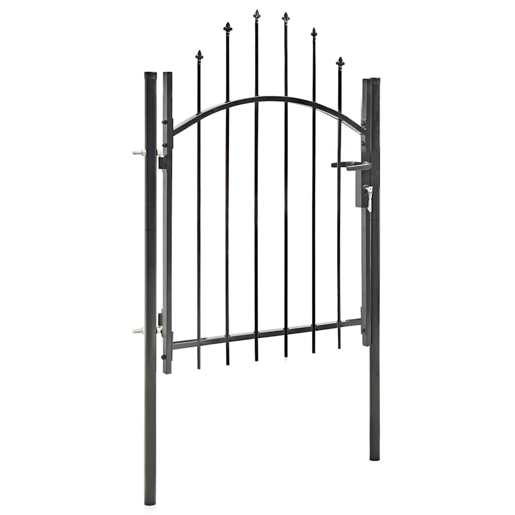 Vidaxl Port 1x1,5 m stål sort