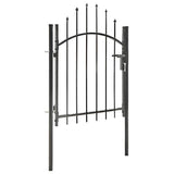Vidaxl Port 1x1,5 m stål sort