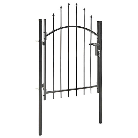 Vidaxl Port 1x1,5 m stål sort