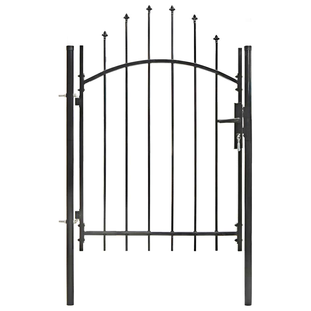 Vidaxl Port 1x1,5 m stål sort