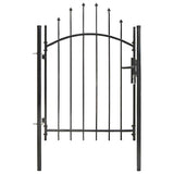 Vidaxl Port 1x1,5 m stål sort