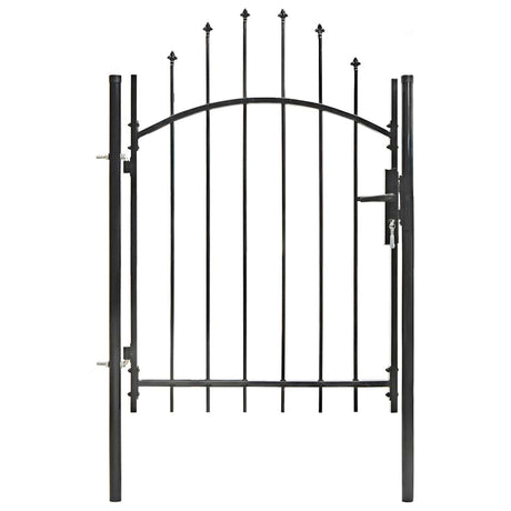 Vidaxl Port 1x1,5 m stål sort