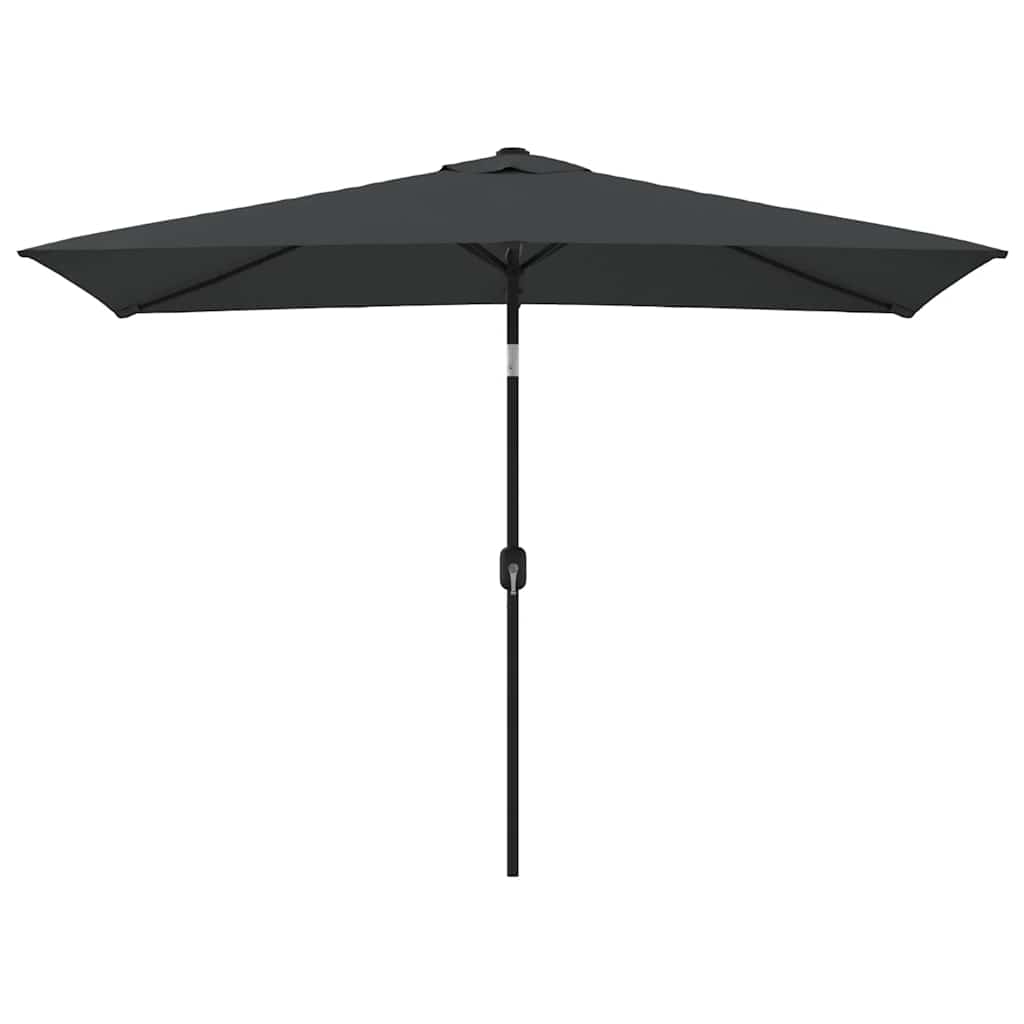 Vidaxl parasol med metalstang 300x200 cm antracit