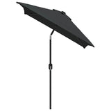 Vidaxl parasol med metalstang 300x200 cm antracit