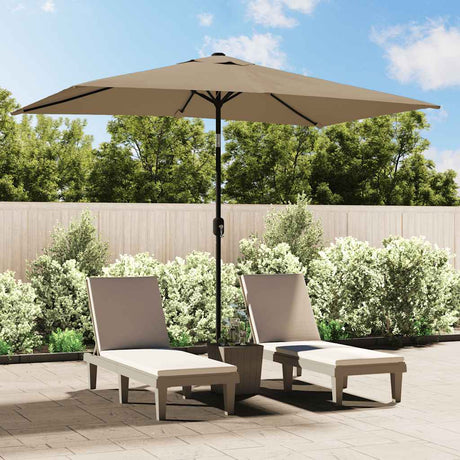 Vidaxx parasol med metalstang 300x200 cm taupe
