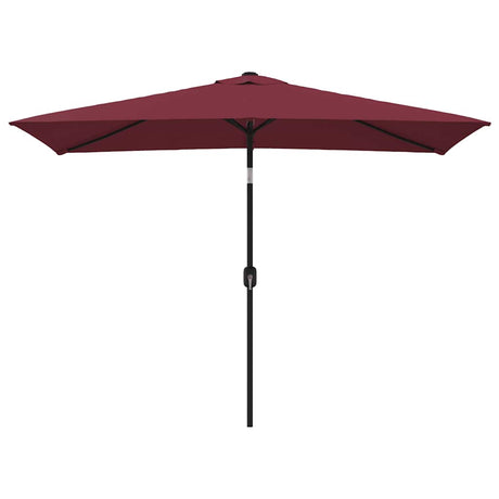 VidaXL parasol med metalstang 300x200 cm bordeaux