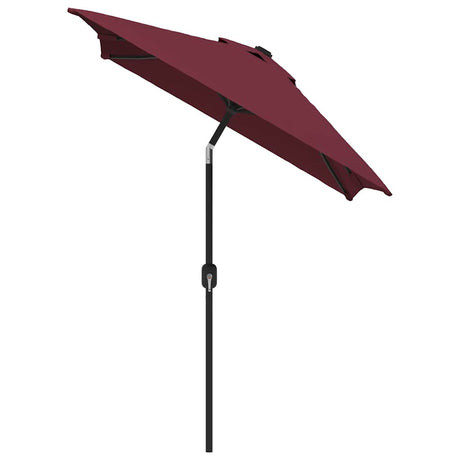VidaXL parasol med metalstang 300x200 cm bordeaux