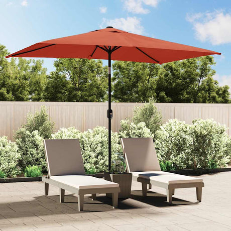 Vidaxx parasol med metalstang 300x200 cm terracotta