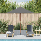 Vidaxl parasol med træstang 150x200 cm antracit