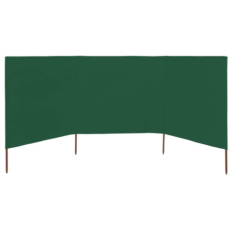 Vidaxx vindfang 3-paneler 400x120 cm stof grøn
