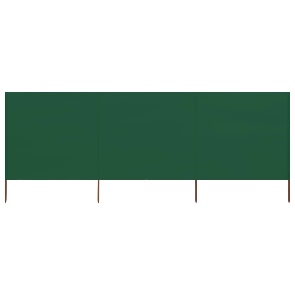 Vidaxx vindfang 3-paneler 400x120 cm stof grøn