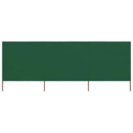 Vidaxx vindfang 3-paneler 400x120 cm stof grøn