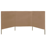 Vidaxx vindfang 3-paneler 400x120 cm stof taupe