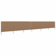 Vidaxl forrude 6 paneler 800x80 cm stof taupe