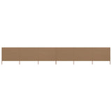 Vidaxl forrude 6 paneler 800x80 cm stof taupe