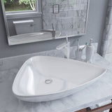 Vidaxl Washbasin Triangular 645x455x115 mm keramisk hvid