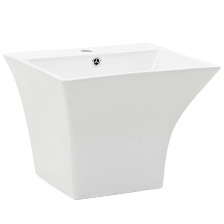 Vidaxl Washbasin Wall -Mounted 500x450x410 mm keramisk hvid