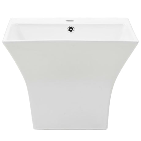 Vidaxl Washbasin Wall -Mounted 500x450x410 mm keramisk hvid