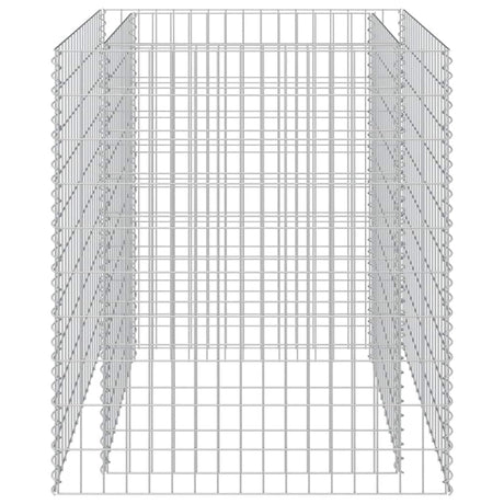 Vidaxl Gabion Planter Insented 90x90x100 cm galvaniseret stål