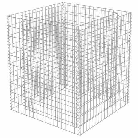 Vidaxl Gabion Planter Insented 90x90x100 cm galvaniseret stål