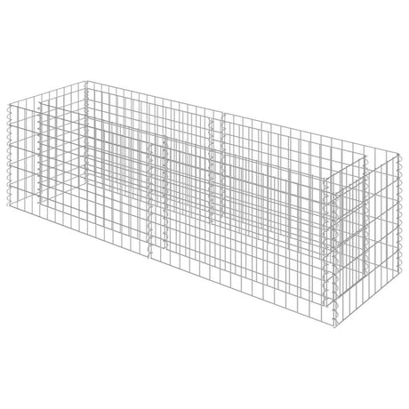 Vidaxl Gabion Planter hævet 180x50x50 cm galvaniseret stål