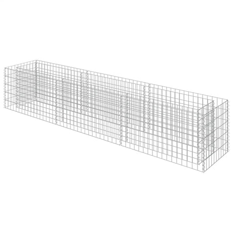Vidaxl Gabion Planter hævet 270x50x50 cm galvaniseret stål