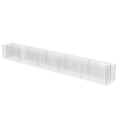 Vidaxl Gabion Planter hævet 450x50x50 cm galvaniseret stål